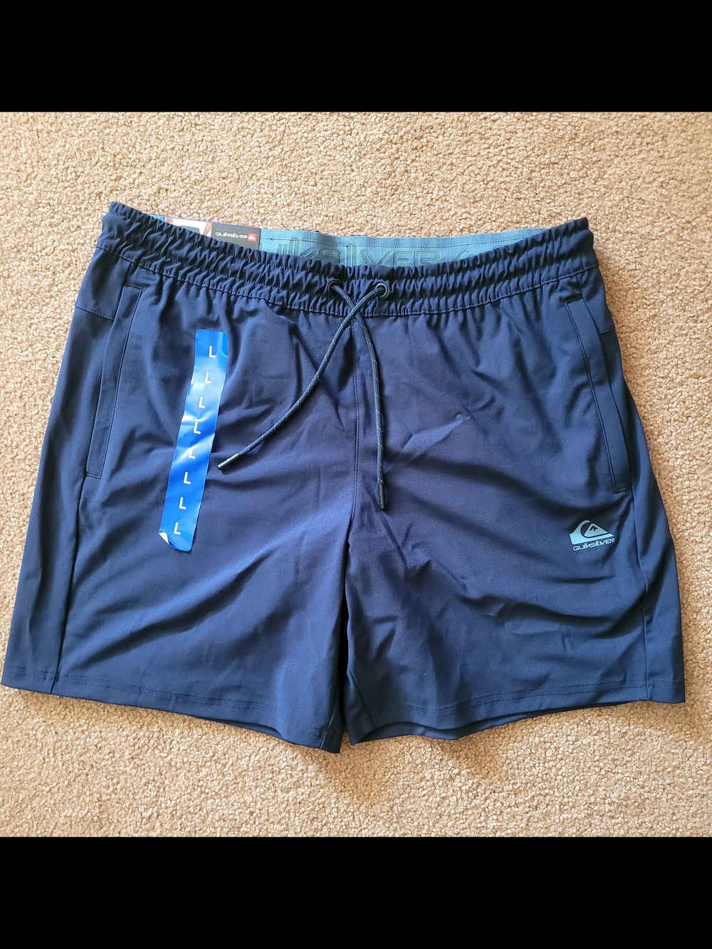 Quiksilver Men’s Navy Blue Swim Trunks